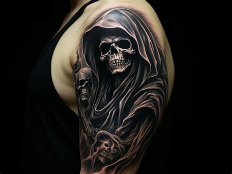 Grim Reaper tattoo symbolism